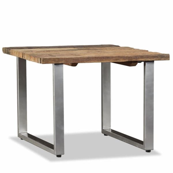 vidaXL sofabord i massivt genbrugstræ 55 x 55 x 40 cm