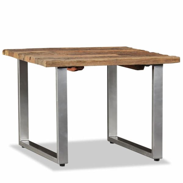 vidaXL sofabord i massivt genbrugstræ 55 x 55 x 40 cm
