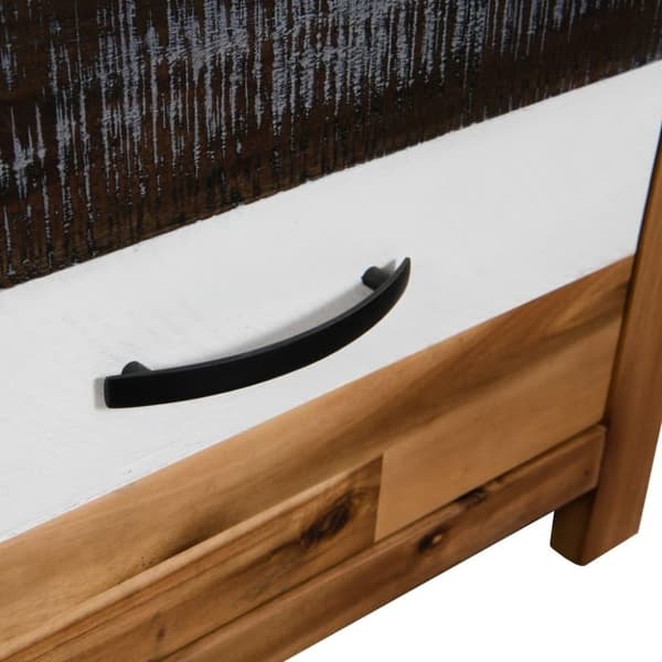 vidaXL sofabord massivt akacietræ 90 x 50 x 37,5 cm