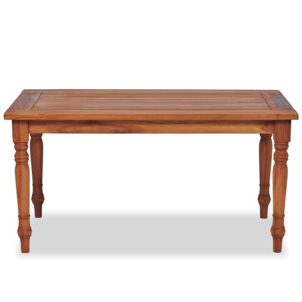 vidaXL Batavia-soffbord teakträ 90x50x45 cm