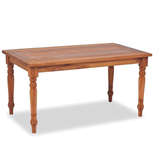 vidaXL Batavia-soffbord teakträ 90x50x45 cm