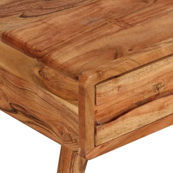 vidaXL Sofabord heltre med utskåret skuff 100x50x40 cm change2