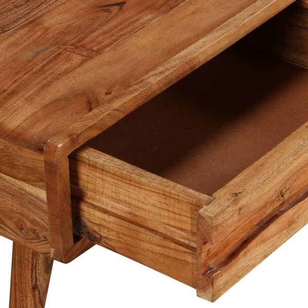vidaXL Sofabord heltre med utskåret skuff 100x50x40 cm change2