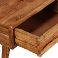 Miniatyrbilde 5 av 11: vidaXL Sofabord heltre med utskåret skuff 100x50x40 cm change2