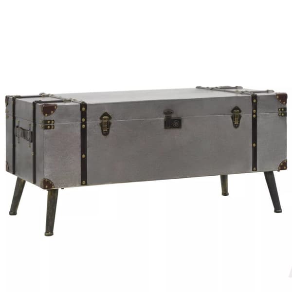 vidaXL sofabord MDF og aluminium 102 x 51 x 47,5 cm