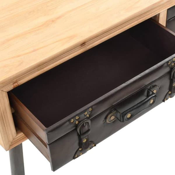 vidaXL sofabord massivt grantræ 115 x 55 x 50 cm