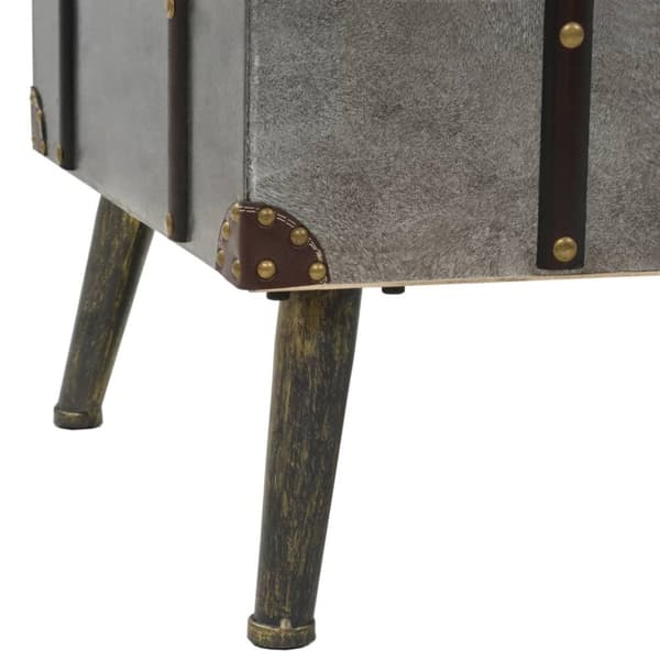 vidaXL Soffbord MDF och aluminium 102x51x47,5 cm