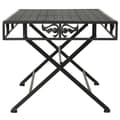 Miniatyrbillede 3 af 8: vidaXL foldbart sofabord i vintagestil metal 100 x 50 x 45 cm sort