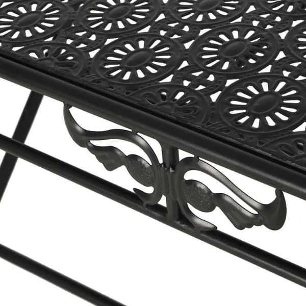 vidaXL foldbart sofabord i vintagestil metal 100 x 50 x 45 cm sort