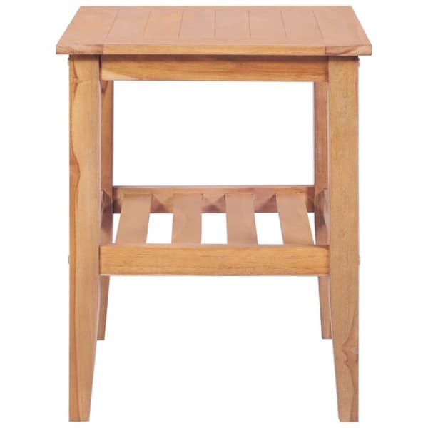 vidaXL sofabord 40 x 40 x 50 cm firkantet massivt teaktræ