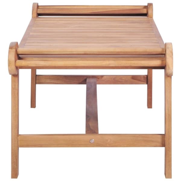 vidaXL Soffbord 100x50x45 cm massiv teak