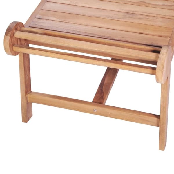 vidaXL Soffbord 100x50x45 cm massiv teak