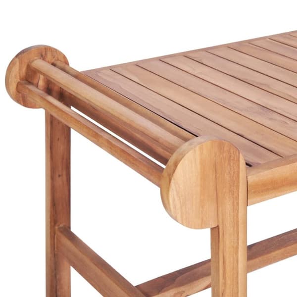 vidaXL Soffbord 100x50x45 cm massiv teak