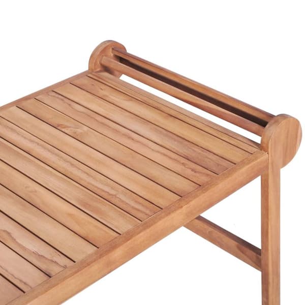 vidaXL Soffbord 100x50x45 cm massiv teak
