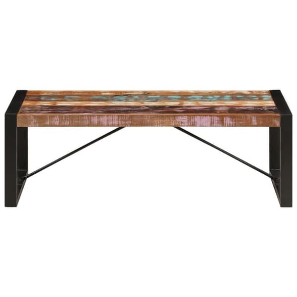 vidaXL Soffbord 120x60x40 cm massivt återvunnet trä