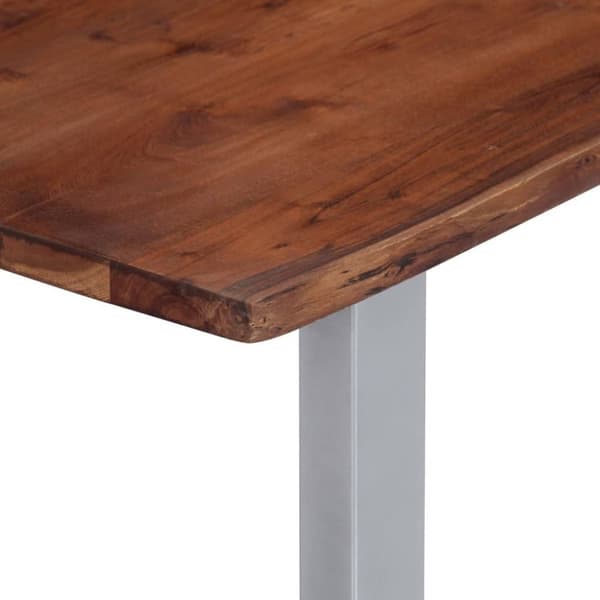 vidaXL Soffbord med levande kanter 115x60x40 cm massivt akaciaträ