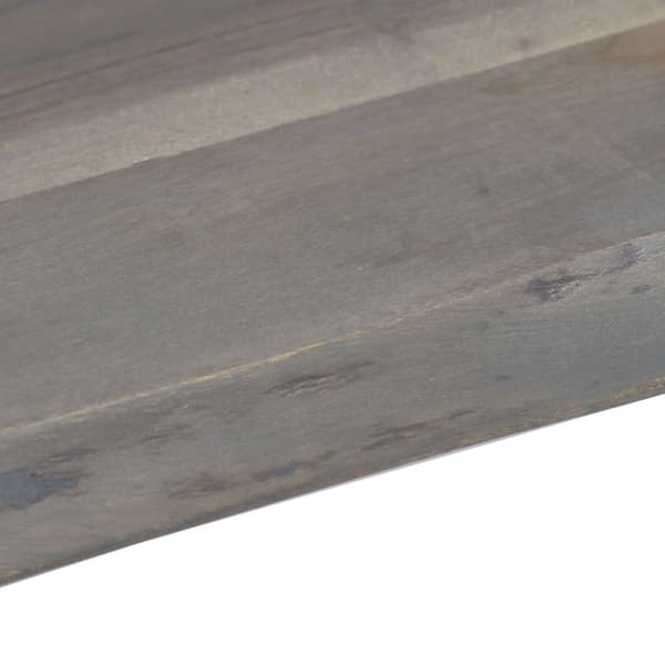 vidaXL Sofabord med livlige kanter grå 115x60x40 cm heltre akasie