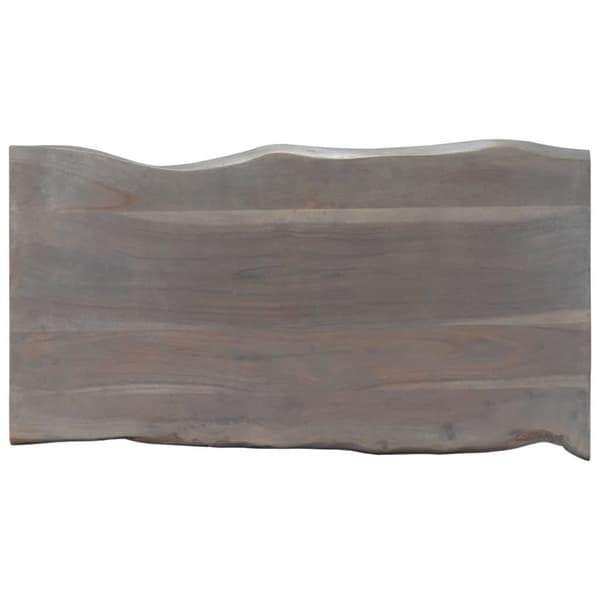 vidaXL Sofabord med livlige kanter grå 115x60x40 cm heltre akasie