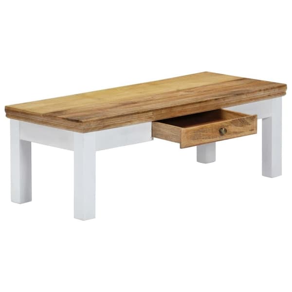 vidaXL sofabord 110 x 50 x 40 cm massivt mangotræ