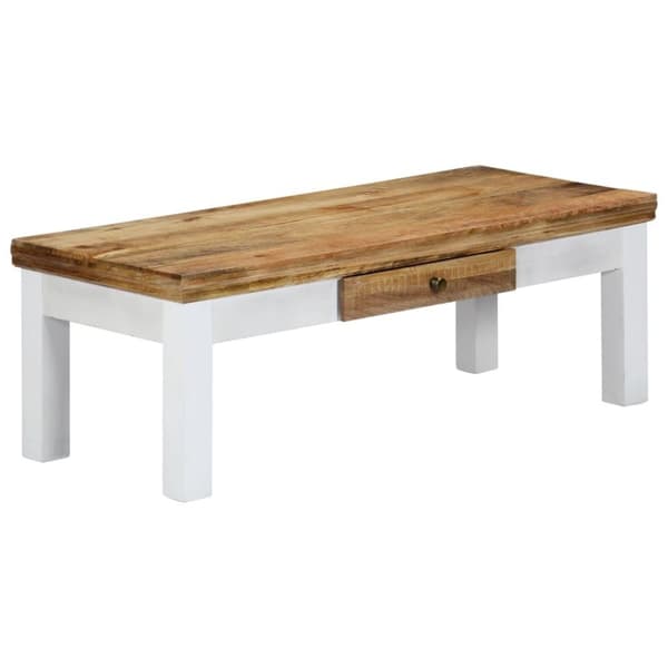 vidaXL sofabord 110 x 50 x 40 cm massivt mangotræ