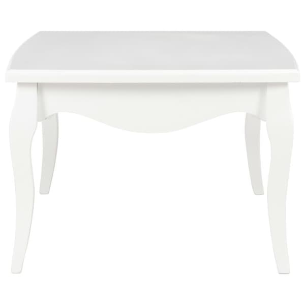 vidaXL sofabord 110x60x40 cm massivt fyrretræ hvid