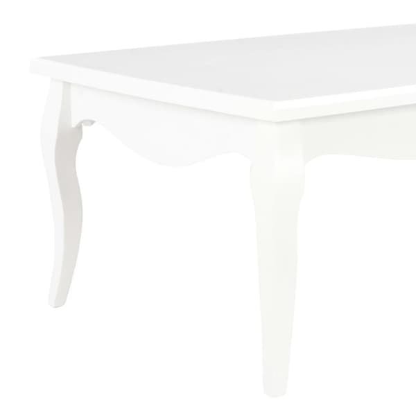 vidaXL sofabord 110x60x40 cm massivt fyrretræ hvid