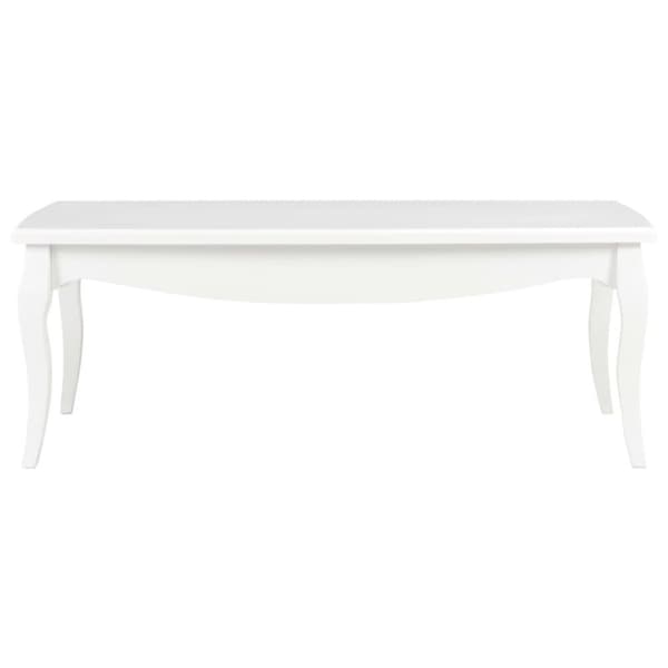 vidaXL sofabord 110x60x40 cm massivt fyrretræ hvid