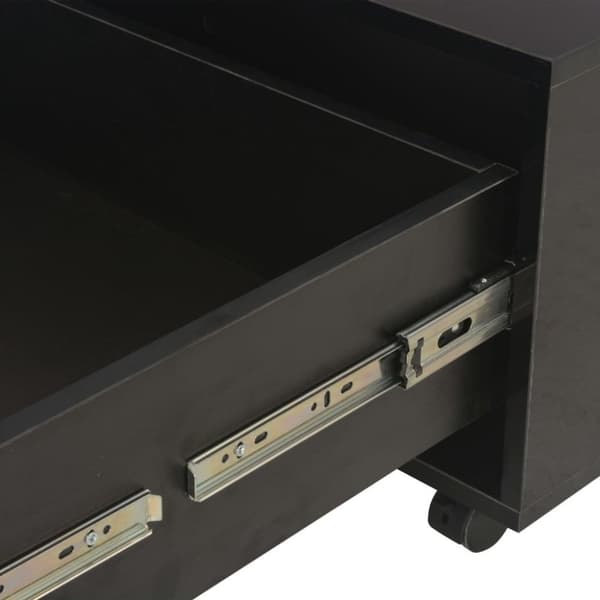 vidaXL Sofabord høyglans svart 60x60x35 cm konstruert tre change2