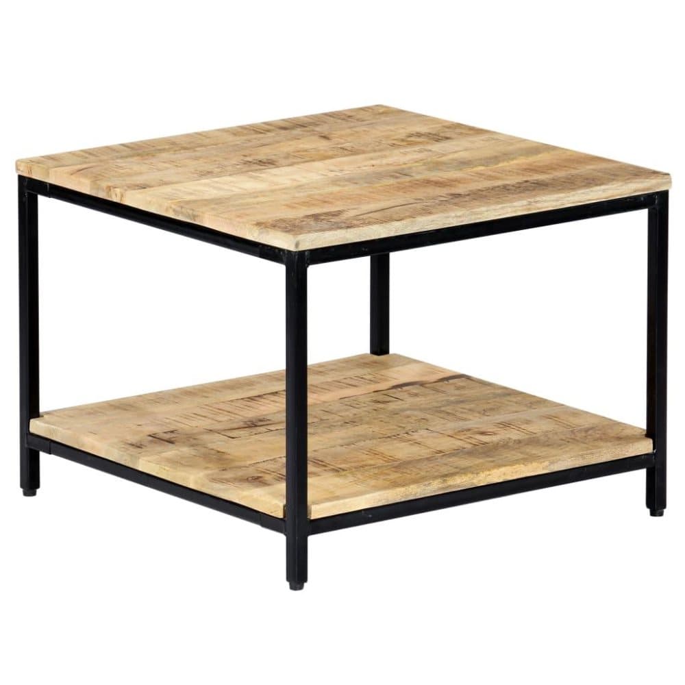vidaXL Soffbord 60x60x45 cm massivt mangoträ