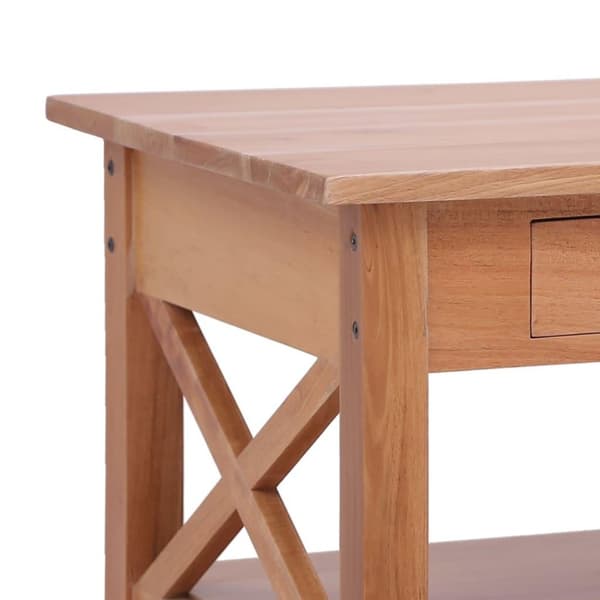 vidaXL sofabord 100 x 55 x 46 cm massivt mahognitræ