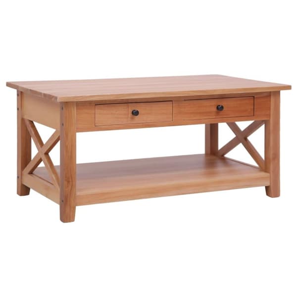 vidaXL sofabord 100 x 55 x 46 cm massivt mahognitræ