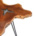 Miniatyrbillede 4 af 10: vidaXL sofabord 70 x 45 cm massiv teaktræ og polyresin