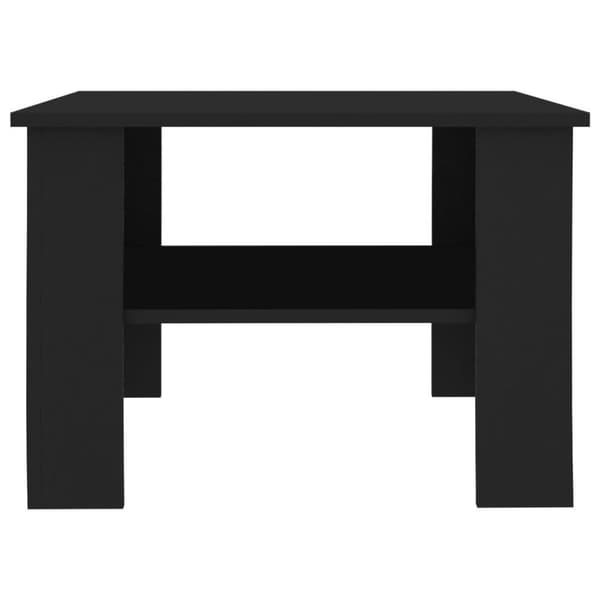 vidaXL Sofabord svart 60x60x42 cm sponplate change2