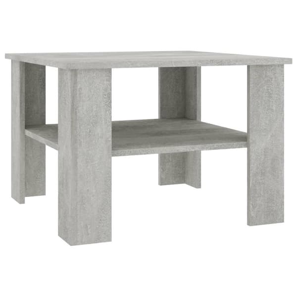 vidaXL Sofabord betonggrå 60x60x42 cm sponplate change2