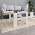 Miniatyrbillede 6 af 7: vidaXL sofabord 60 x 60 x 42 cm spånplade hvid højglans