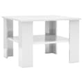 Miniatyrbillede 2 af 7: vidaXL sofabord 60 x 60 x 42 cm spånplade hvid højglans