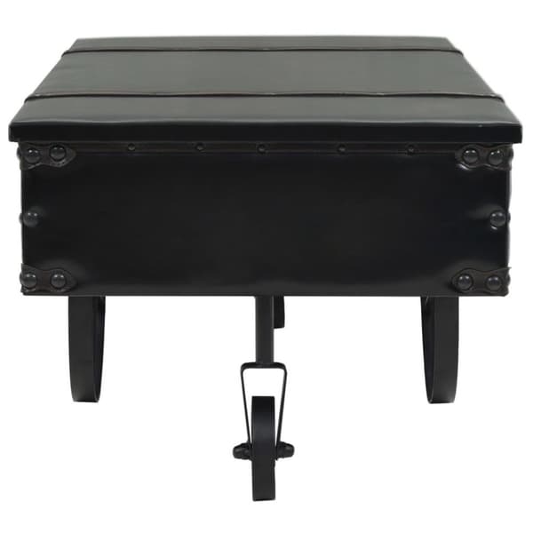vidaXL sofabord MDF og fyrretræ 110 x 55 x 43 cm