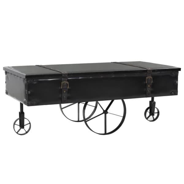 vidaXL sofabord MDF og fyrretræ 110 x 55 x 43 cm