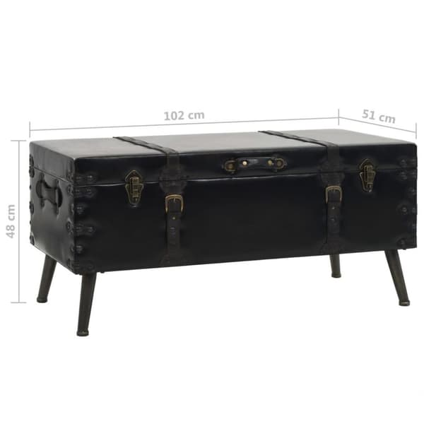 vidaXL sofabord MDF og stål 102 x 51 x 48 cm