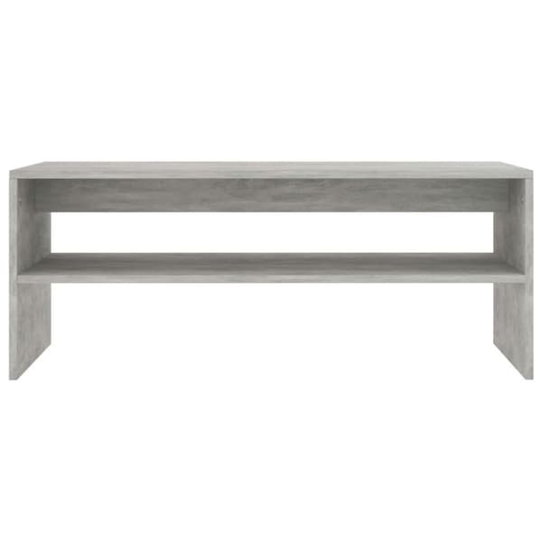 vidaXL Soffbord betonggrå 100x40x40 cm spånskiva