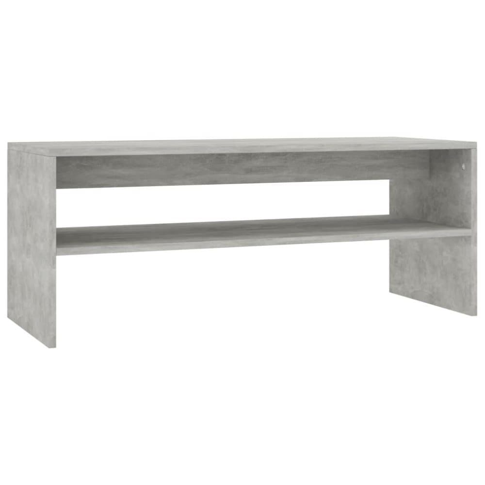 vidaXL Soffbord betonggrå 100x40x40 cm spånskiva