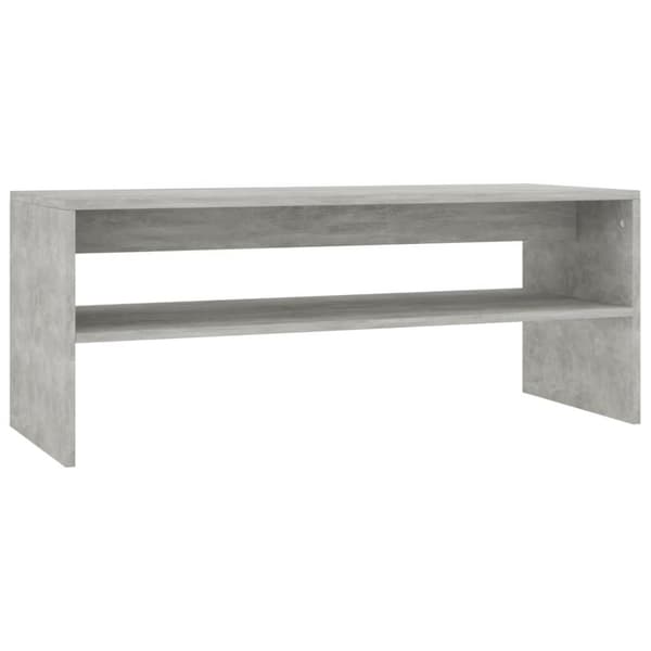 vidaXL Soffbord betonggrå 100x40x40 cm spånskiva