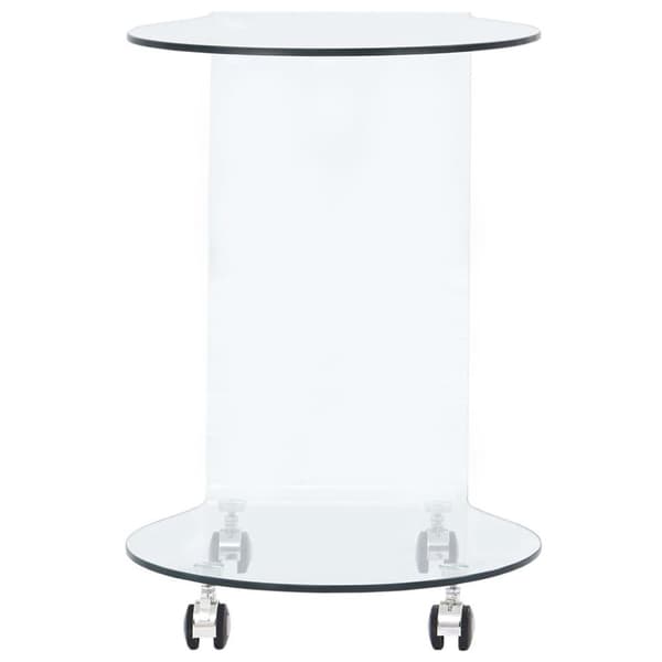 vidaXL sofabord 45 x 40 x 58 cm hærdet glas transparent
