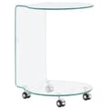 Miniatyrbillede 1 af 5: vidaXL sofabord 45 x 40 x 58 cm hærdet glas transparent
