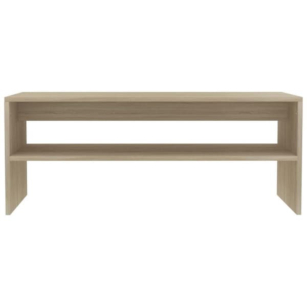 vidaXL Sofabord sonoma eik 100x40x40 cm sponplate change2