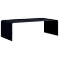 Miniatyrbillede 1 af 5: vidaXL sofabord 98 x 45 x 31 cm hærdet glas sort