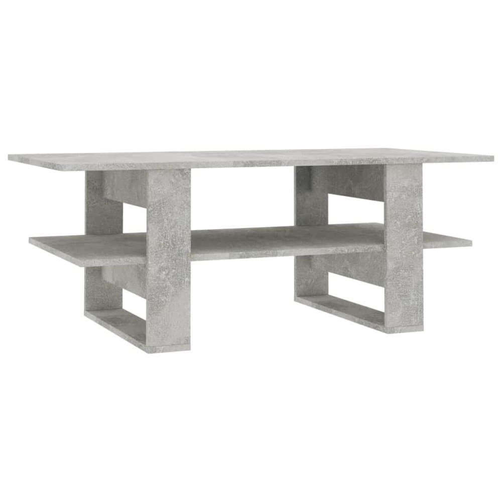 vidaXL Soffbord betonggrå 110x55x42 cm spånskiva