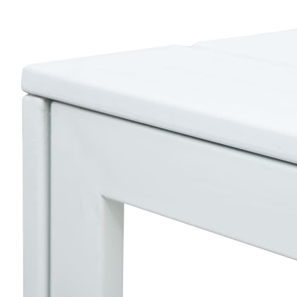 vidaXL Sofabord hvit 78x78x74 cm HDPE treutseende change2