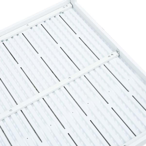 vidaXL Sofabord hvit 78x78x74 cm HDPE treutseende change2