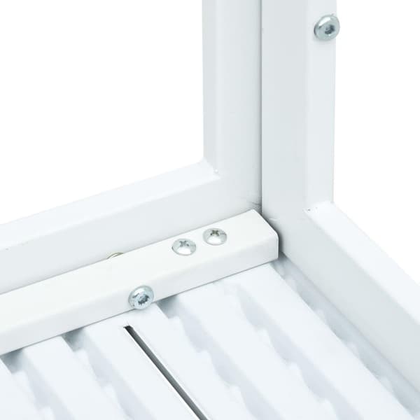 vidaXL Sofabord hvit 78x78x74 cm HDPE treutseende change2